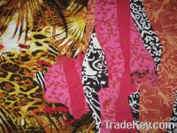 printed polyester single jersey fabric