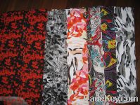printed fdy spandex jersey