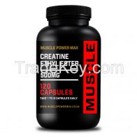 Creatine 500mg Capsules High Strength Wholesale Diet Supplements Bottle, Foil pack, loose bulk, private labelled