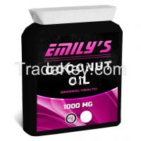 Emilys Coconut Oil High Strength Capsules Wholesale Diet Supplements Bottle, Foil pack, loose bulk, private labelled