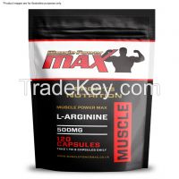 Muscle Power Max L-Arginine High Strength Capsules Wholesale Diet Supplements Bottle, Foil pack, loose bulk, private labelled
