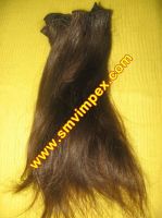 natural stright human hair natural brown and block hair