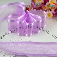 Organza ribbon with satin edge