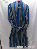 cheapest cotton  and simple bathrobe with stripes