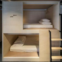 Designed sleeping capsule Hotel Capsule Bed, Bedroom Furniture, School Bed Bunk Beds School Bed Set
