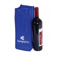 Non woven bags 1 bottle bag with rope handle