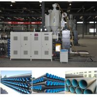 HDPE PP PVC double wall corrugated pipe machine