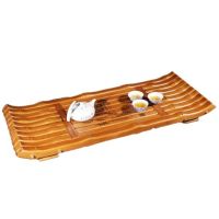 Custom portable bamboo tea tray