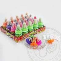Hot sell nipple shape lollipop with sour powder Hard candy IVY-L053-1