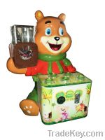 coin operated Candy Bear hammer hit the rat whac-A-mole game machine