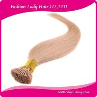 wholesale high quality 100% remy human hair stick i tip hair extension