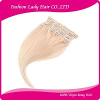 Best Seller factory price super quality 100% human hair stainless clip hair extensions