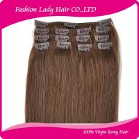 wholesale cheap cost  high quality 100% remy human hair clip in hair extension