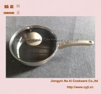 Saute pan with tempered glass lid  24cm