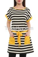 women blouses and tunics with stripes and pockets  from turkish supplier