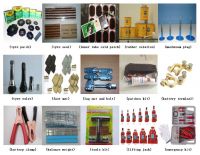supply  tyre seal, cold patch, tyre valve, battery terminal, balance weight and some tyre repair tools.