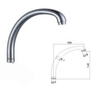 Stainless Steel Brass Basin Sink  Faucet Spout With Nut And Aerator, Tap Mixer Spouts