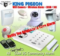Community Alarm with alert neighbors function for secure the community, GSM 3G Community Security alarm K8