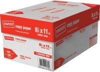 Staples copy paper Letter Size 8.5 11, 75gsm and 80gsm