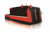 Fiber Laser Cutting Machine with Housing and Exchange Table