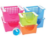 plastic stackable basket GSI-5002