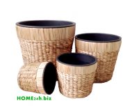 Water Hyacinth Garden Pots / Storage Pots / Handwoven Flower Pots