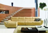 L.P2087J-Yellow Italian Leather Corner Sofas from China