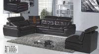 L.P6613J-Black Leather Sectional Sofa 123