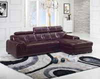Latest Design Brown Leather Corner Sofa China
