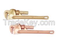 Non-Sparking Safety Tools Pipe Wrench Spanner