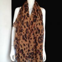 printed voile scarf