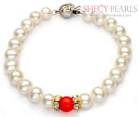 White Freshwater Pearl Bracelet