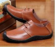 sell man's real leather casual shoes