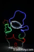 Hot sale Great Santa Christmas Led motif decorative rope light