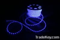 China bright led 2wire copper round and flat led rope christmas lights