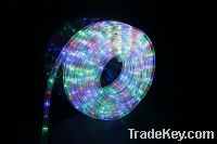 China multi color 3wire decorative color changing led rope light