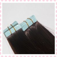 2014 SUPER QUALITY skin weft hair extensions/remy tape hair extension/tape in hair extensions
