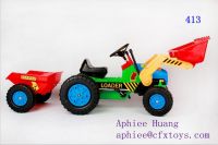 hot selling child bike ride on excavator truck tractor trailer