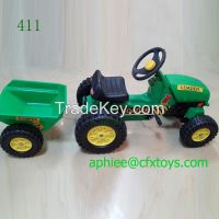 offer Chinese plastic ride on toy pedal car for kids toy tractor trailer 411