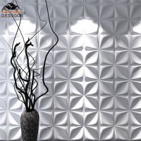 3D Decor Wall Panel PVC Ceiling Cladding Modern PVC Wall Tiles Wallpaper for Sofa and TV Background Walls