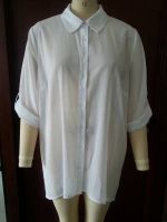 Sell LADIES' 100% POLYESTER DOT PRINT PLUS SIZE SHIRT