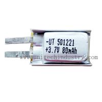 UT501221 rechargeable lipo Battery With 80mAh