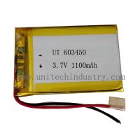 Rechargeable Lithium polymer battery lipo battery 603450 1100mAh 3.7V