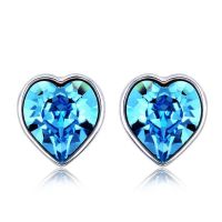 Sell Fashion Crystal Stud Earrings with Rhodium Plating