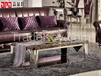 Luxury Glass Hotel & Home Center Table with glass counter top(CJ-9005)