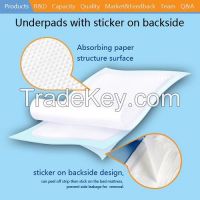 Stay put underpads
