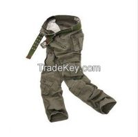 2015 mens pants washing overalls high quality men outdoor casual Cargo pants