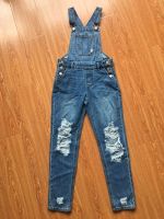 GIRLS DENIM  SUSPENDER TROUSERS OR JUMPERS