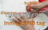 LF rfid glass capsule tag for animals tracking