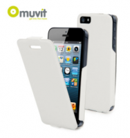 Muvit Ultra Thin Flip Case for iPhone 5S / 5 - White